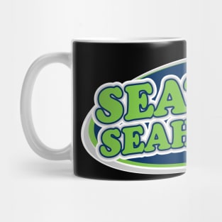 SEATTLE SEAHAWKS LOGO GREEN CIRCLE Mug